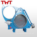 Electric blind valve goggle valve for blast furnace gas